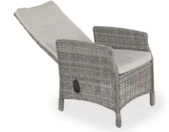 Rio Lys Grå Cafesæt m/2 pos stole - Ø 70 cm