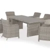 Rio Lys Grå Havemøbelsæt m/6 spisestole - 94x210 cm - m/vandafv. hynder
