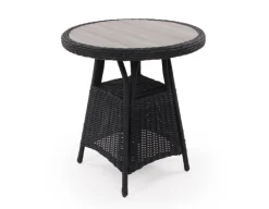 Rio Sort Cafesæt m/2 pos stole - Ø 70 cm - m/vandafv. hynder