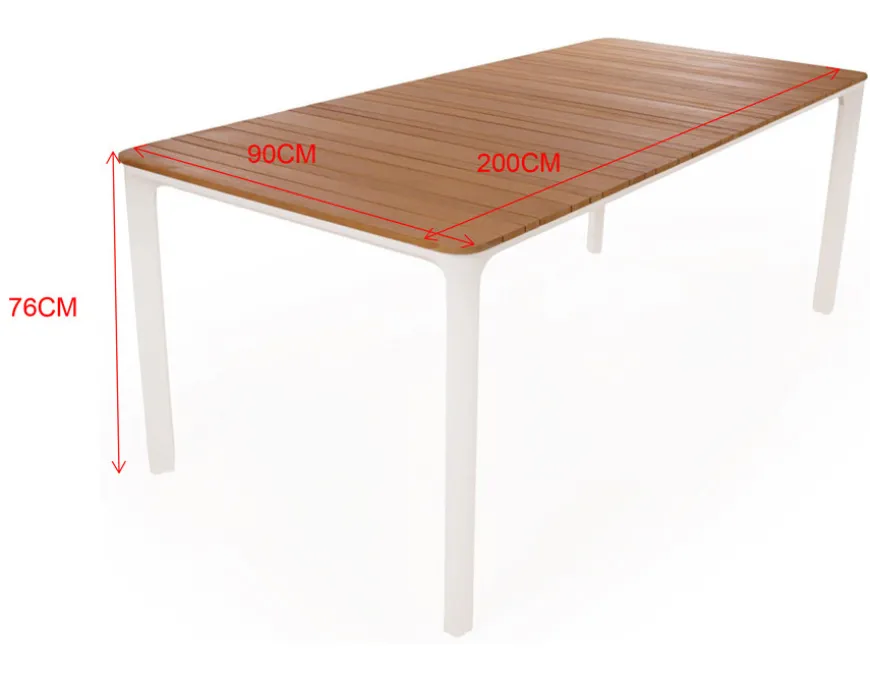 Ronja Geneve Dusty 2-line Havemøbelsæt - 90x200 cm