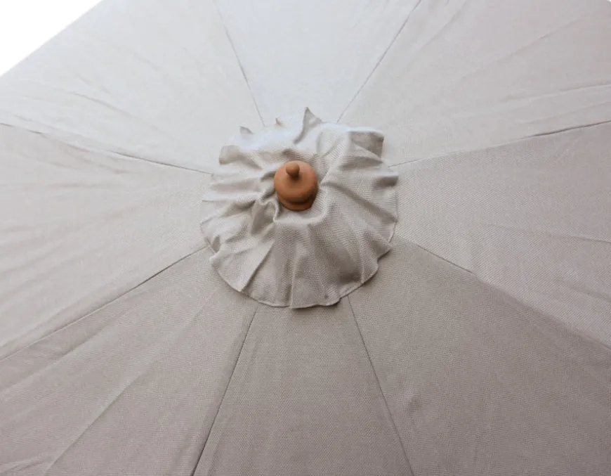 Saga Parasol Ø 3 meter - 2-delt - Beige