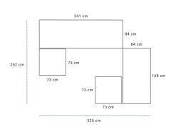 Sala Modul loungesæt 3+2 personers sofa m/vandafv. hynder