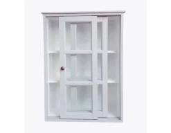 Sejerø Væghængt Vitrineskabe m/skydelåger - 70x50x20