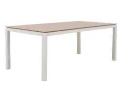 Selma Andrea Havemøbelsæt - 100x200 cm - Gråhvid
