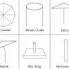 Signe Parasol Ø 2,5 meter m/tilt - Hvid/Beige Stribet