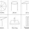 Signe Parasol Ø 3 meter m/tilt - Sand