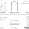 Signe Parasol 2,5 x 2,5 meter M/tilt Sort