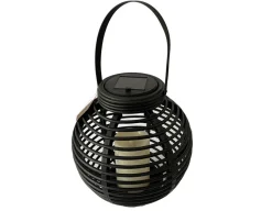Solar lanterne, sort, Ø:21 x H: 21 cm