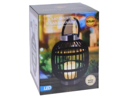 Solar lanterne, sort, Ø:35 x H: 44 cm