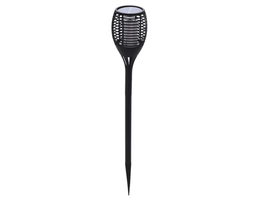 Solar LED-fakkel, 3-i-1, Ø:12 x H: 78 cm