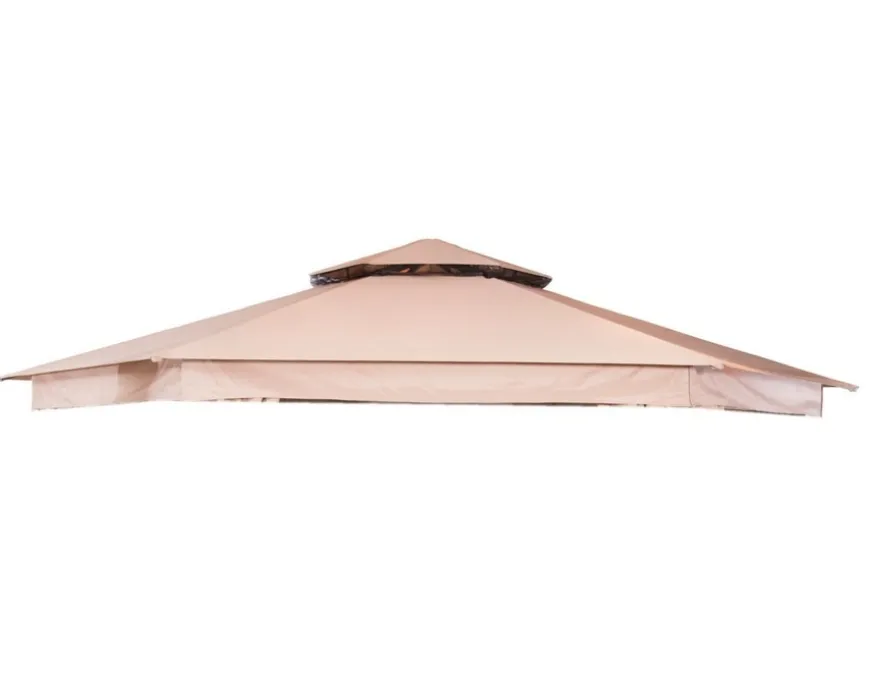 Tag til Luxus Pavillon 6-kantet Ø 4 meter - Beige