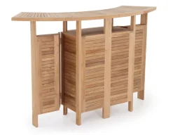 Teak barsæt m/2 barstole