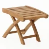 Teak fodskammel