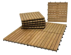 Teak Gulvfliser - Kerneteak