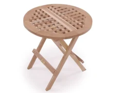 Teak Klapbord rundt