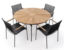 Tika Classic Samsø 130 cm Havemøbelsæt - Grå