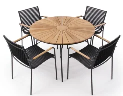 Tika Classic Samsø 110 cm Havemøbelsæt - Grå