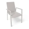 Tina Fejø Havemøbelsæt m/6 stole - Ø152 cm - Gråhvid