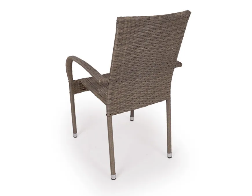 Tina Geneve Havemøbelsæt m/6 stole - Ø178 cm - Gråhvid/Dusty
