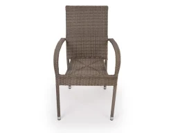 Tina Geneve Havemøbelsæt m/6 stole - Ø178 cm - Gråhvid/Dusty