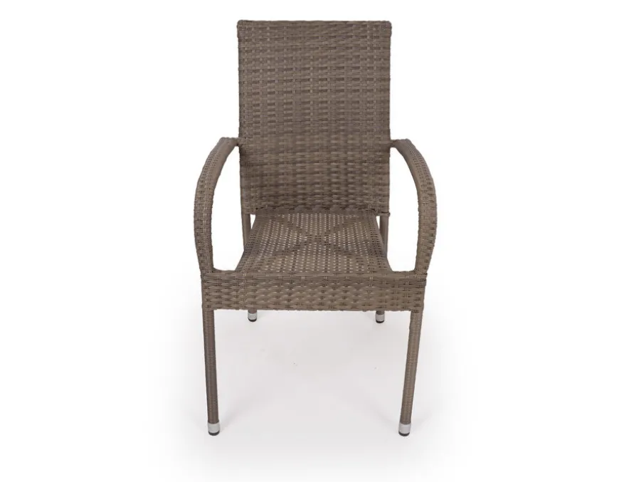Tina Geneve Havemøbelsæt m/6 stole - Ø178 cm - Gråhvid/Dusty