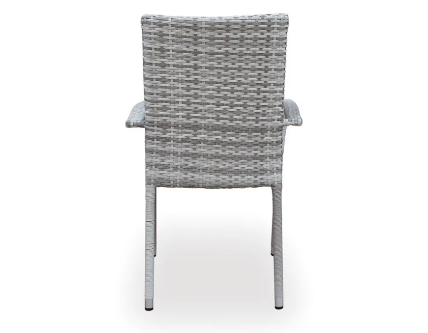 Tina Geneve Havemøbelsæt m/6 stole - Ø178 cm - Gråhvid