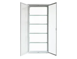Vordingborg Væghængt Vitrineskab i Metal - 70x25x160 cm - Hvid